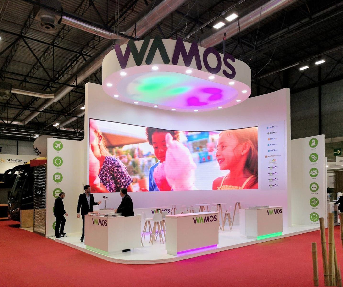 Custom exhibition stand design for FITUR trade show in Madrid