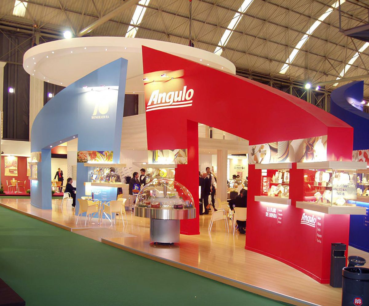 Double-decker exhibition stand built by PG Exhibition Stands at Alimentaria