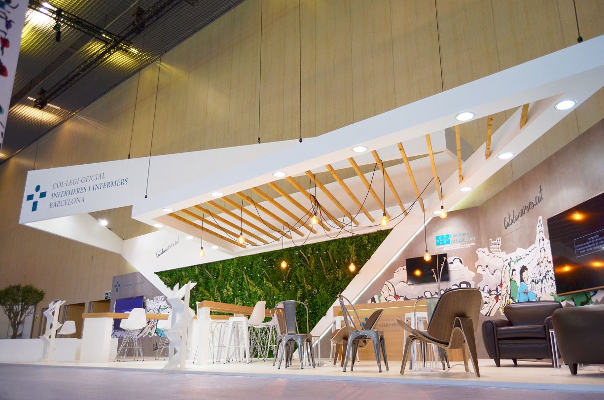 Coffee tasting area at the NESCAFÉ exhibition stand during Salón Gourmet at IFEMA Madrid